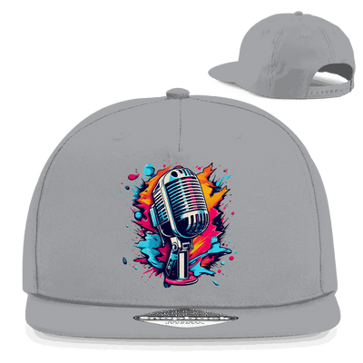 Snapback Rapper Cap - Mic Art Print | Division420®
