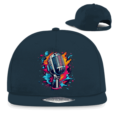 Snapback Rapper Cap - Mic Art Print | Division420®
