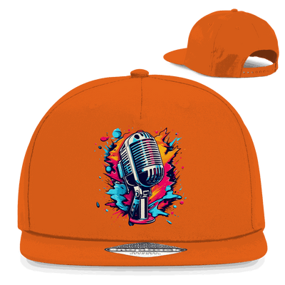 Snapback Rapper Cap - Mic Art Print | Division420®