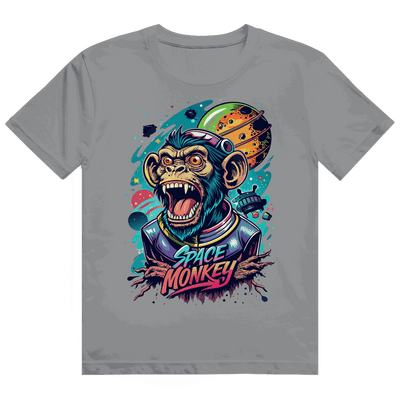 Division420 Heavy Cotton T-Shirt Space Monkey mit modernem Tubular Fit und nachhaltiger Baumwolle