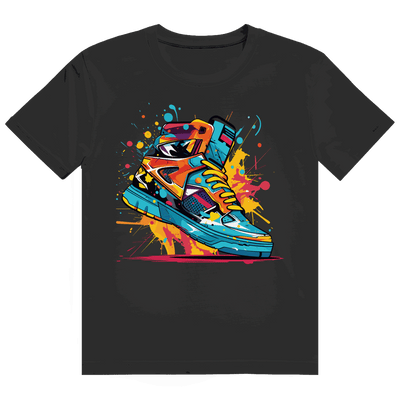 Heavy Cotton T-Shirt - Sneaker Art Print | Division420®