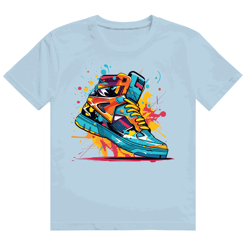 Heavy Cotton T-Shirt - Sneaker Art Print | Division420®