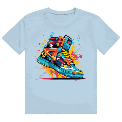 Heavy Cotton T-Shirt - Sneaker Art Print | Division420®