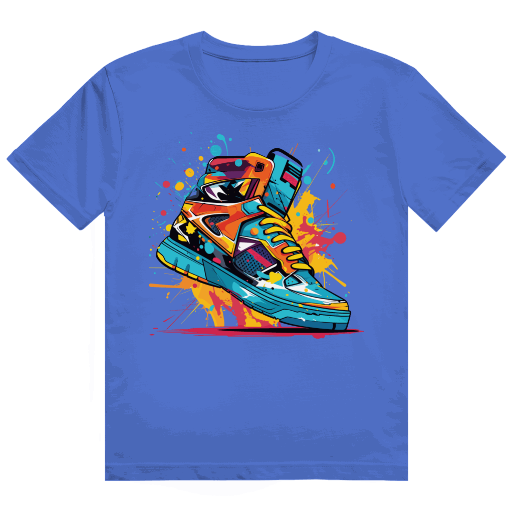 Heavy Cotton T-Shirt - Sneaker Art Print | Division420®