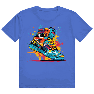 Heavy Cotton T-Shirt - Sneaker Art Print | Division420®