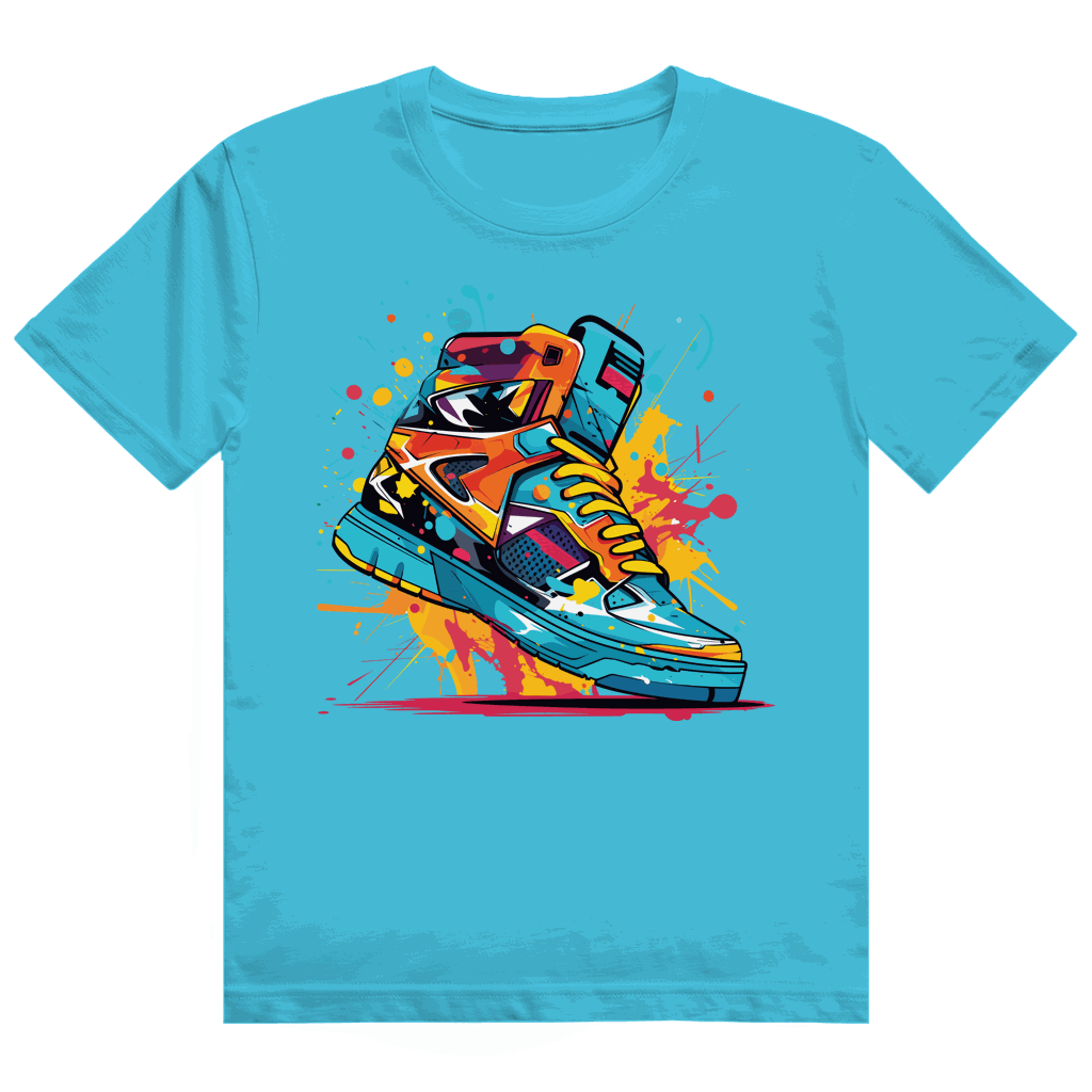 Heavy Cotton T-Shirt - Sneaker Art Print | Division420®