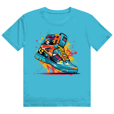 Heavy Cotton T-Shirt - Sneaker Art Print | Division420®