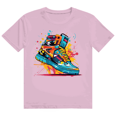Heavy Cotton T-Shirt - Sneaker Art Print | Division420®