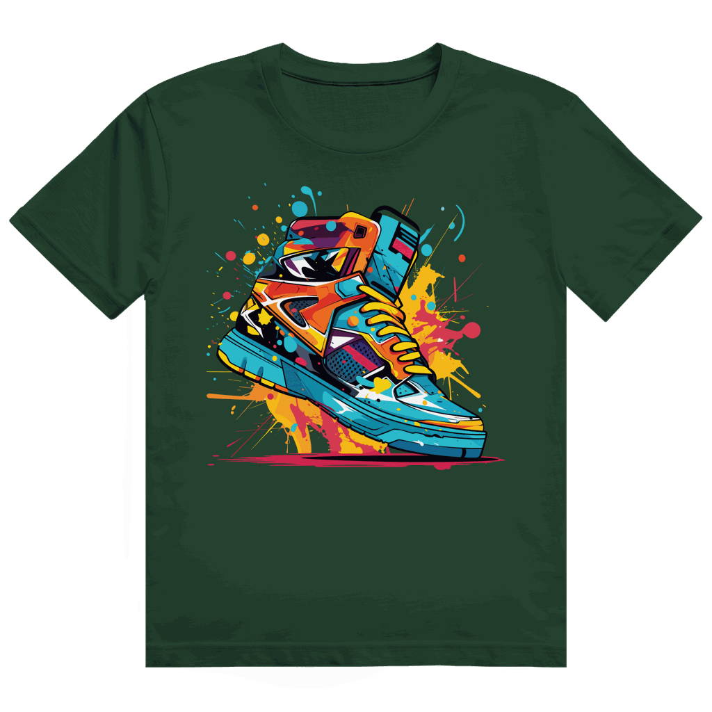 Heavy Cotton T-Shirt - Sneaker Art Print | Division420®