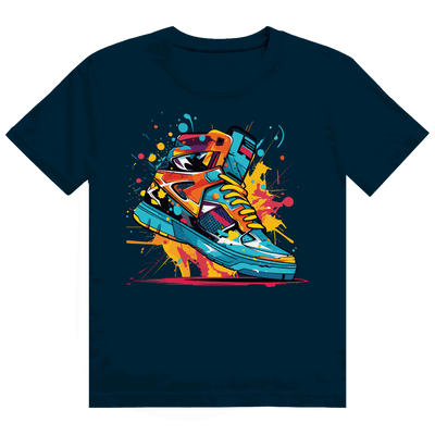 Heavy Cotton T-Shirt - Sneaker Art Print | Division420®