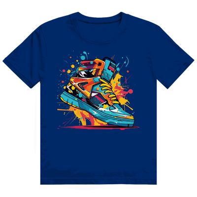 Heavy Cotton T-Shirt - Sneaker Art Print | Division420®