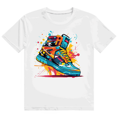 Division420 Heavy Cotton T-Shirt mit Sneaker Art Print und nachhaltiger Produktion