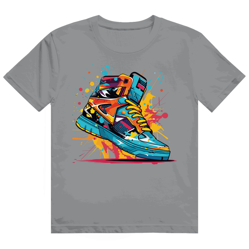 Heavy Cotton T-Shirt - Sneaker Art Print | Division420®