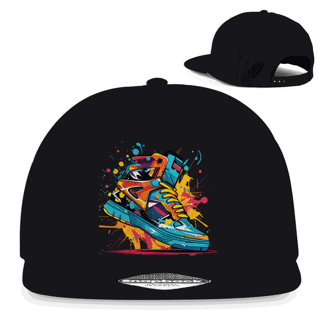 Snapback Rapper Cap - Sneaker Art Print | Division420®