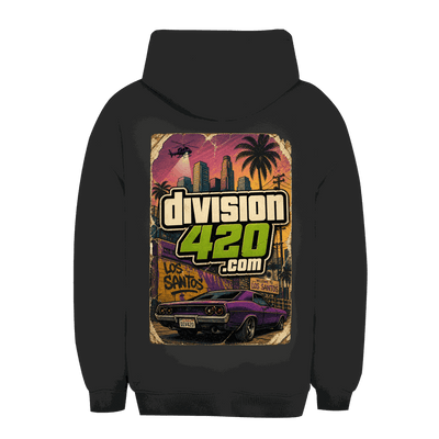 Unisex Oversize Hoodie von Division420 mit lässigem Streetstyle in Los Santos Design