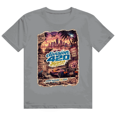 Division420 Heavy Cotton T-Shirt I Love GTA in hochwertiger Baumwolle mit modernem Tubular Fit und nachhaltiger Produktion