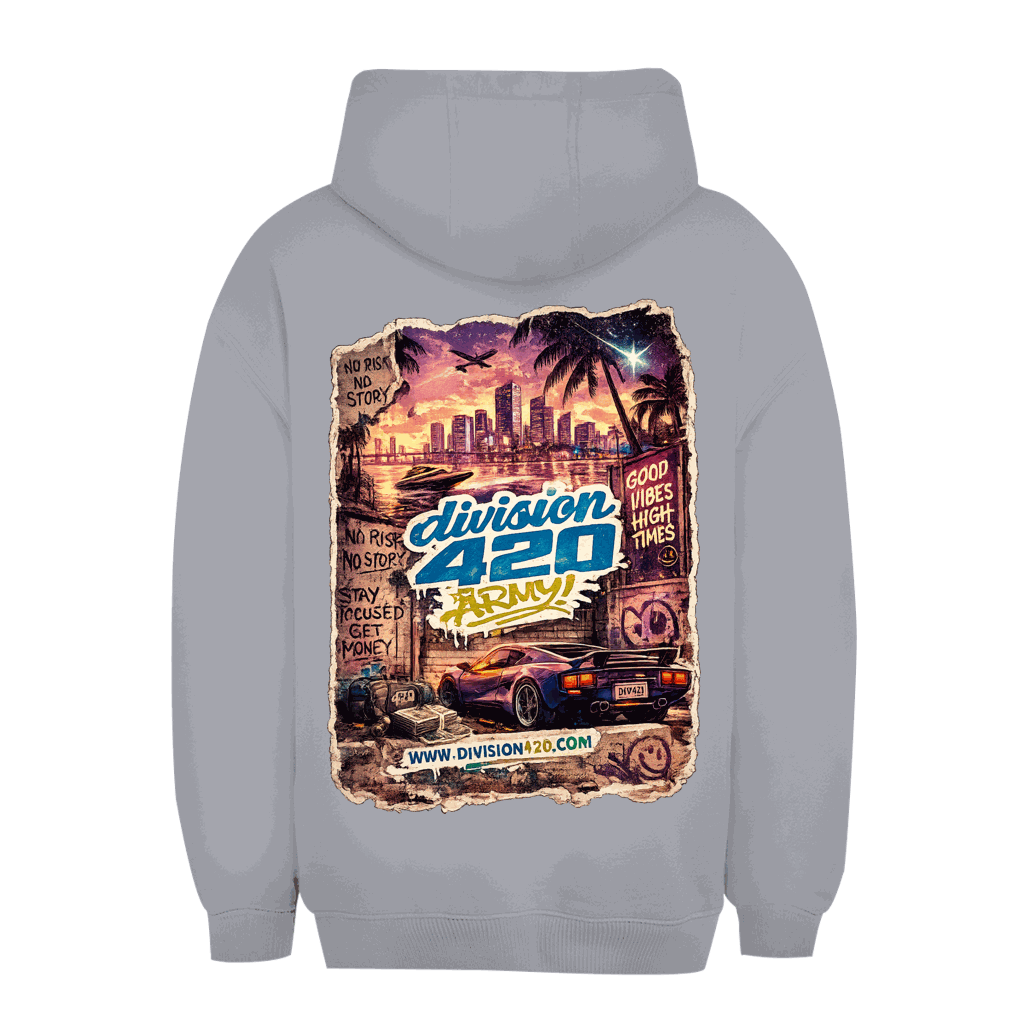 Unisex Oversize Hoodie in urbanem Stil mit I Love GTA! Print, nachhaltiger Baumwollmischung und lockerem Schnitt