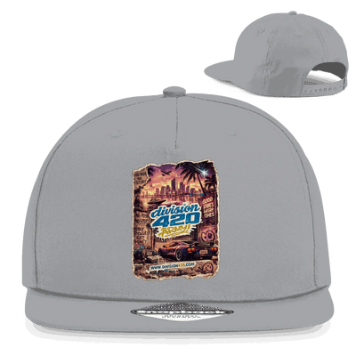 Divison420 Snapback Rapper Cap I Love GTA mit flachem Schirm und Retro-Snapback Verschluss