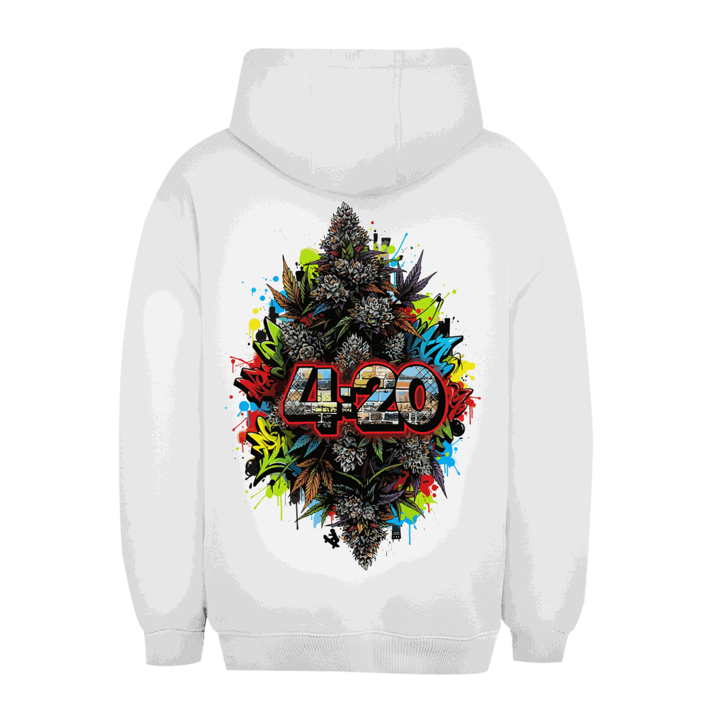 Unisex Oversize Hoodie Division420 urbaner Style 420 Graffiti Art bequem nachhaltig
