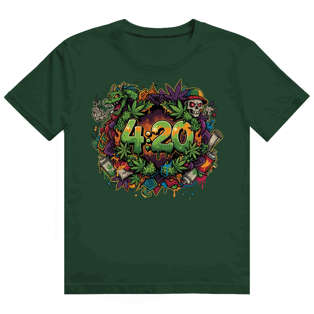 Heavy Cotton T-Shirt - 420 Graffiti | Division420®