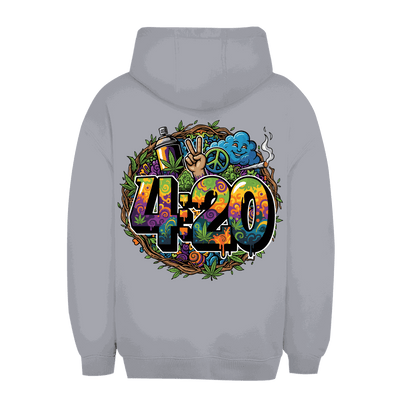 Unisex Oversize Hoodie 420 Peace von Division420 mit Kapuze und Kängurutasche in urbanem Stil