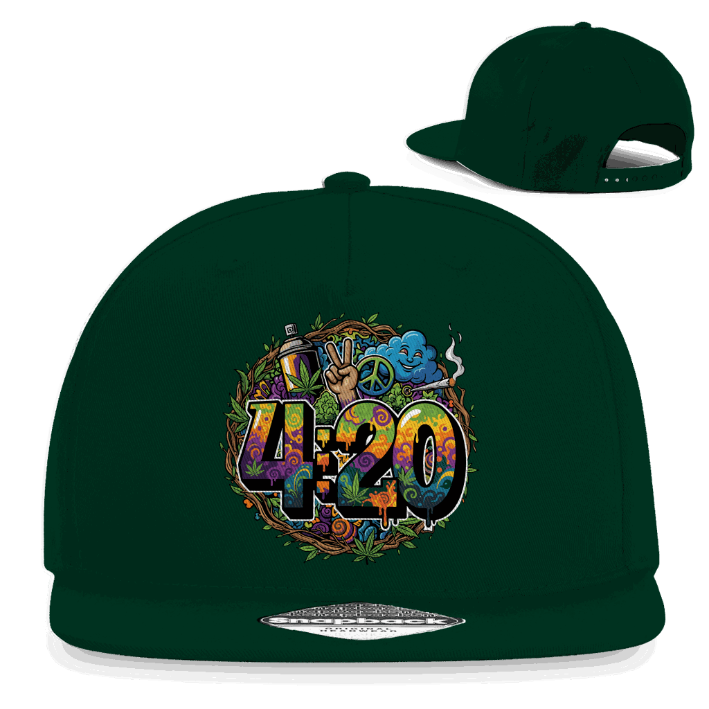 Snapback Rapper Cap - 420 Peace | Division420®