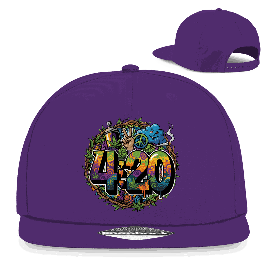 Snapback Rapper Cap - 420 Peace | Division420®