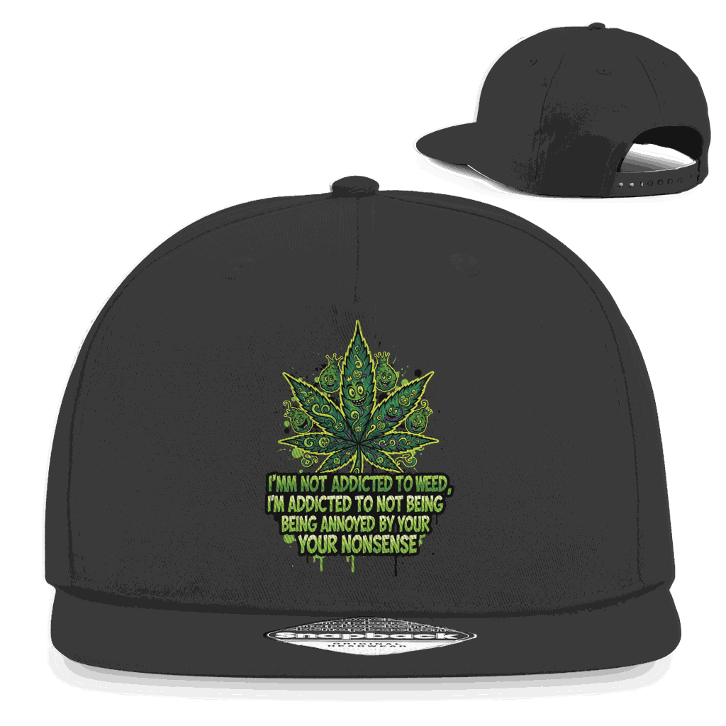 Snapback Rapper Cap - Addicted to Weed | Division420®