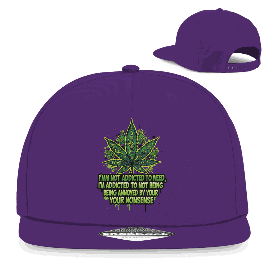 Snapback Rapper Cap - Addicted to Weed | Division420®