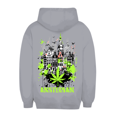 Unisex Oversize Hoodie Amsterdam von Division420 in urbanem Style mit Kapuze und Kängurutasche