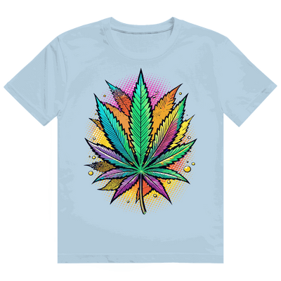 Heavy Cotton T-Shirt - Art Print Weed Leaf | Division420®