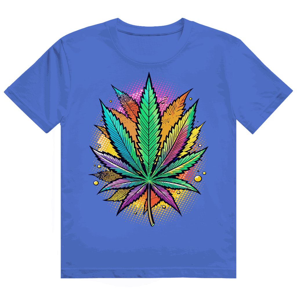 Heavy Cotton T-Shirt - Art Print Weed Leaf | Division420®