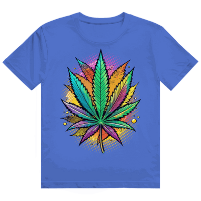 Heavy Cotton T-Shirt - Art Print Weed Leaf | Division420®