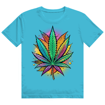 Heavy Cotton T-Shirt - Art Print Weed Leaf | Division420®