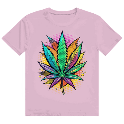 Heavy Cotton T-Shirt - Art Print Weed Leaf | Division420®