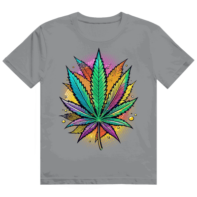 Heavy Cotton T-Shirt - Art Print Weed Leaf | Division420®