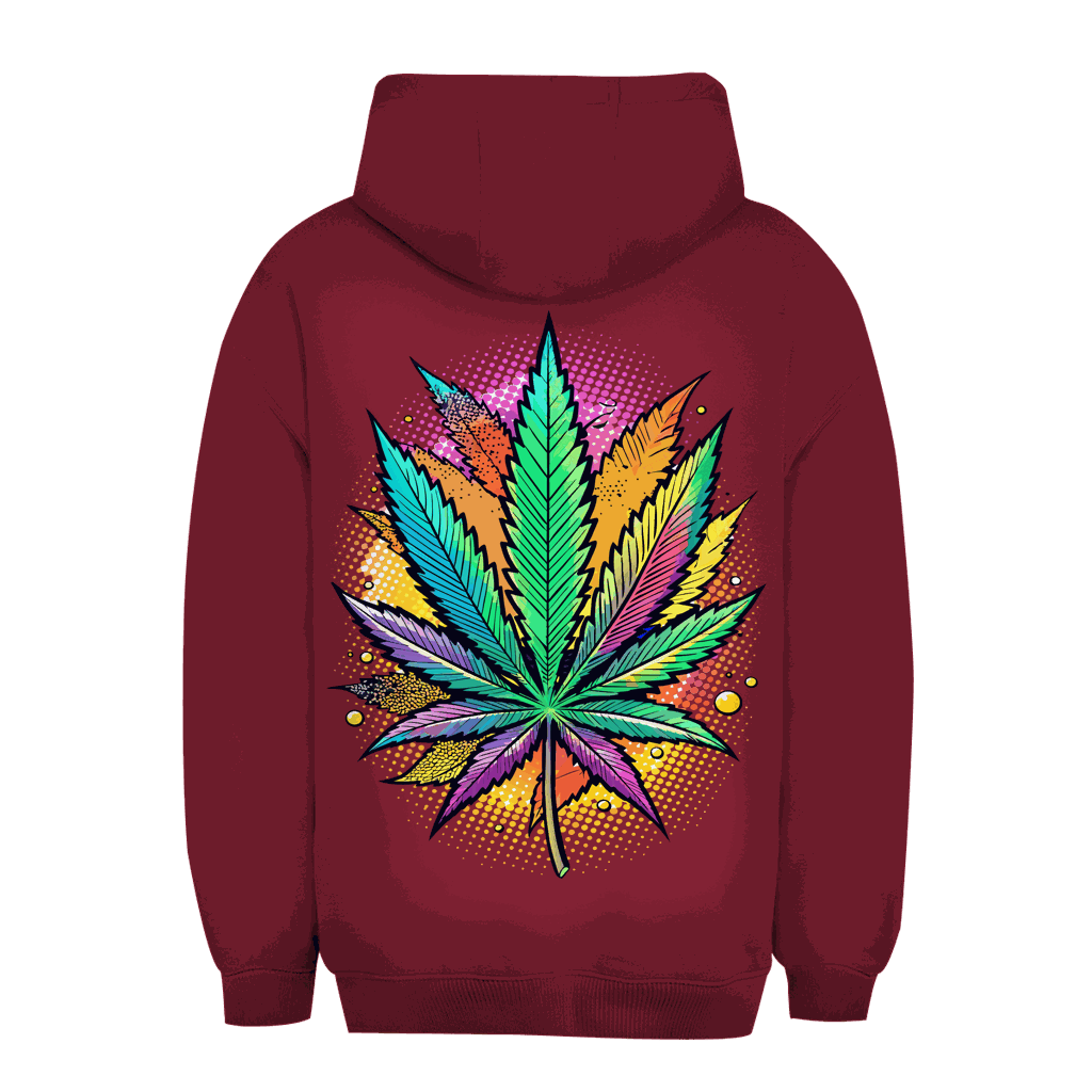 Unisex Oversize Hoodie - Art Print Weed Leaf | Division420®