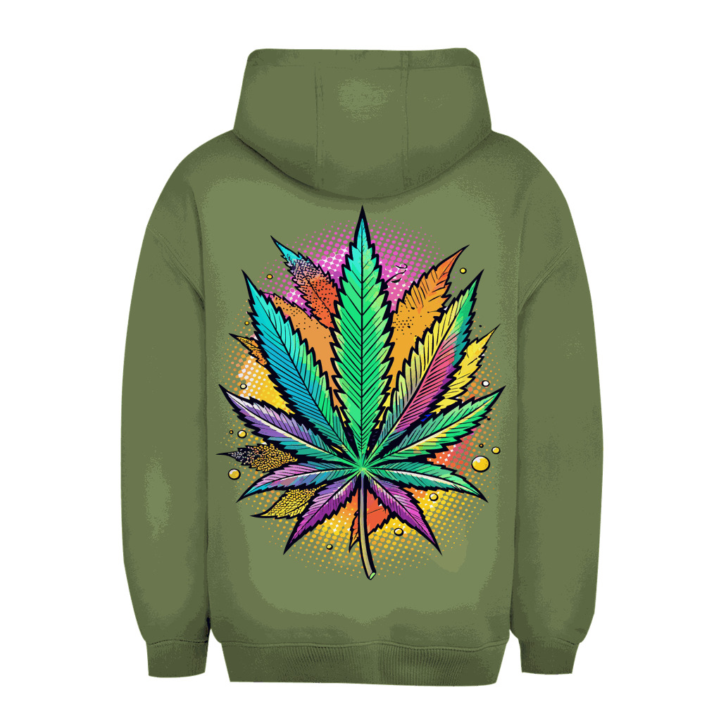 Unisex Oversize Hoodie - Art Print Weed Leaf | Division420®