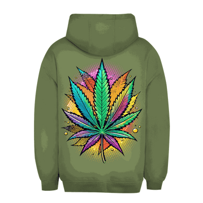 Unisex Oversize Hoodie - Art Print Weed Leaf | Division420®