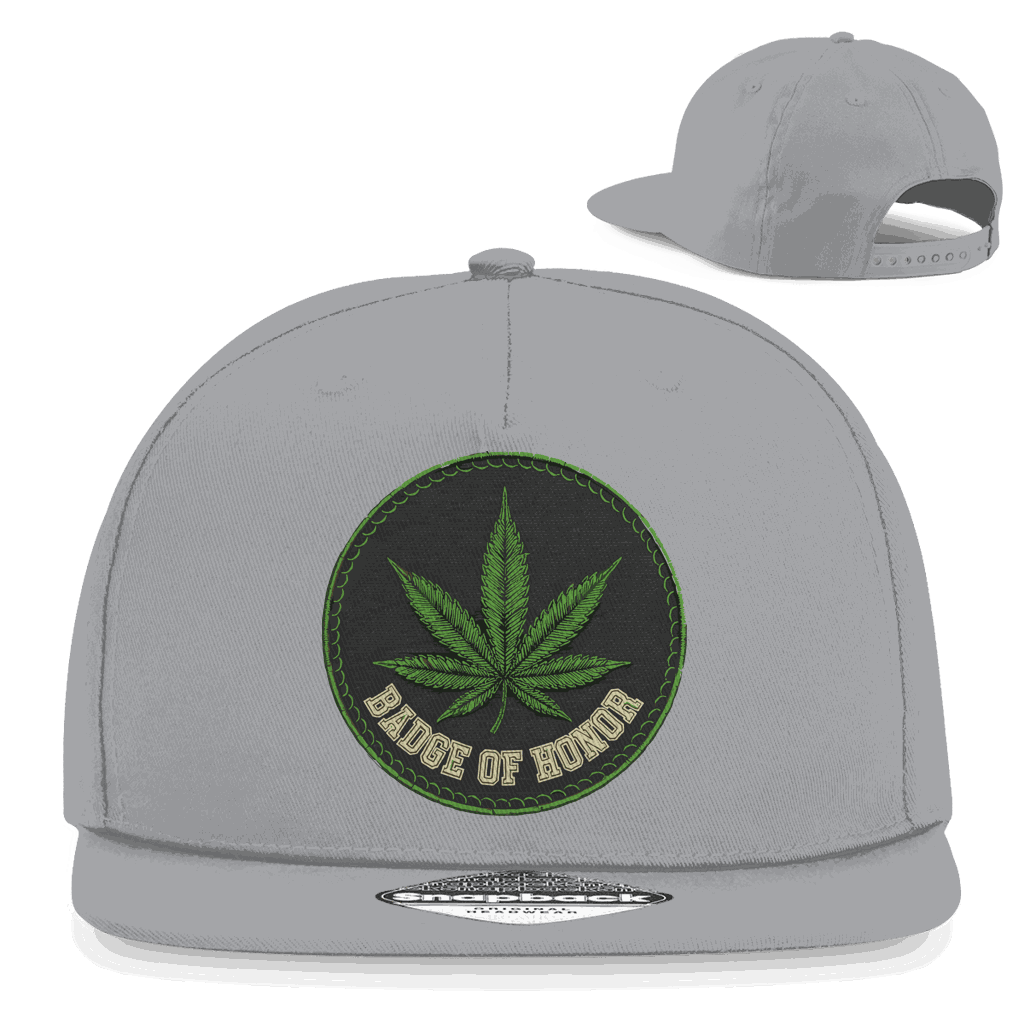 Division420 Snapback Cap Badge of Honor aus Baumwoll-Twill mit Retro-Snapback und urbanem 5-Panel Design