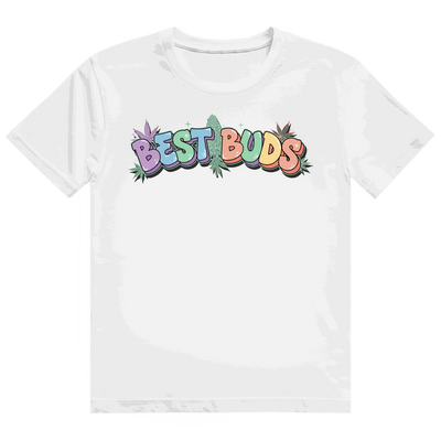 Division420 Heavy Cotton T-Shirt Best Buds in modernem Streetstyle aus nachhaltiger, ringgesponnener Baumwolle