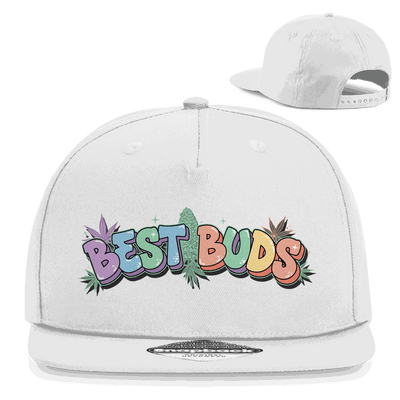 Division420 Snapback Cap Best Buds mit 5-Panel Design und flachem Schirm in Baumwoll-Twill