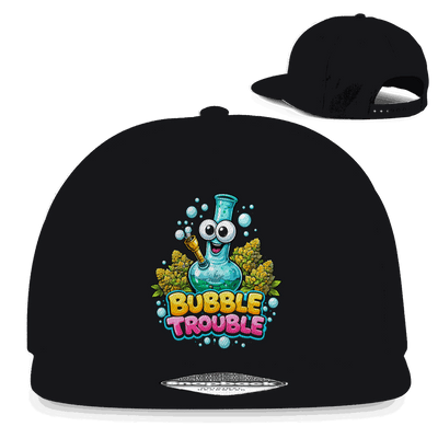 Division420 Snapback Cap Bubble Trouble aus Baumwoll-Twill mit flachem Schirm und Retro-Snapbackverschluss
