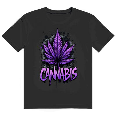 Heavy Cotton T-Shirt - Cannabis Leaf Art Print | Division420®