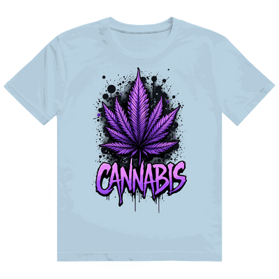 Heavy Cotton T-Shirt - Cannabis Leaf Art Print | Division420®