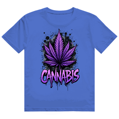 Heavy Cotton T-Shirt - Cannabis Leaf Art Print | Division420®