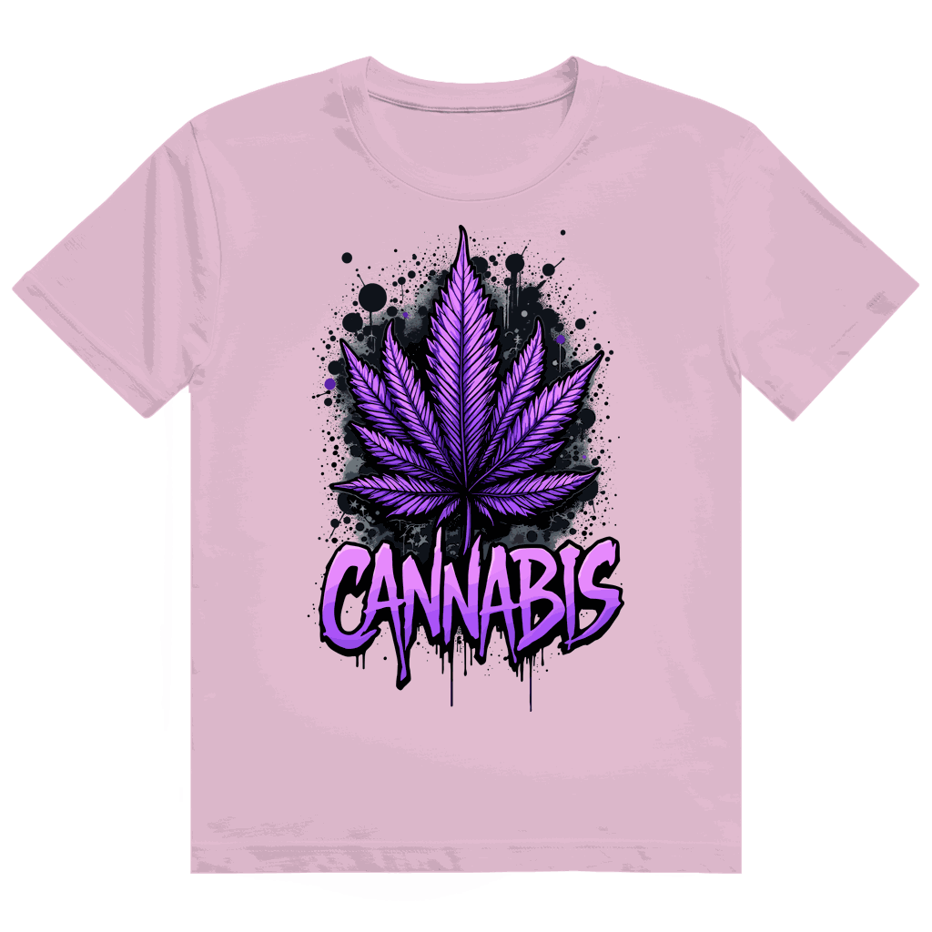 Heavy Cotton T-Shirt - Cannabis Leaf Art Print | Division420®