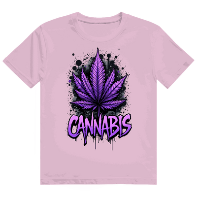 Heavy Cotton T-Shirt - Cannabis Leaf Art Print | Division420®