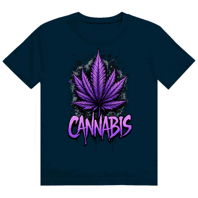 Heavy Cotton T-Shirt - Cannabis Leaf Art Print | Division420®