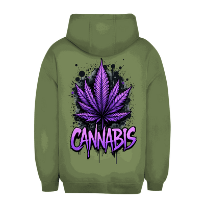Unisex Oversize Hoodie - Cannabis Leaf Art Print | Division420®